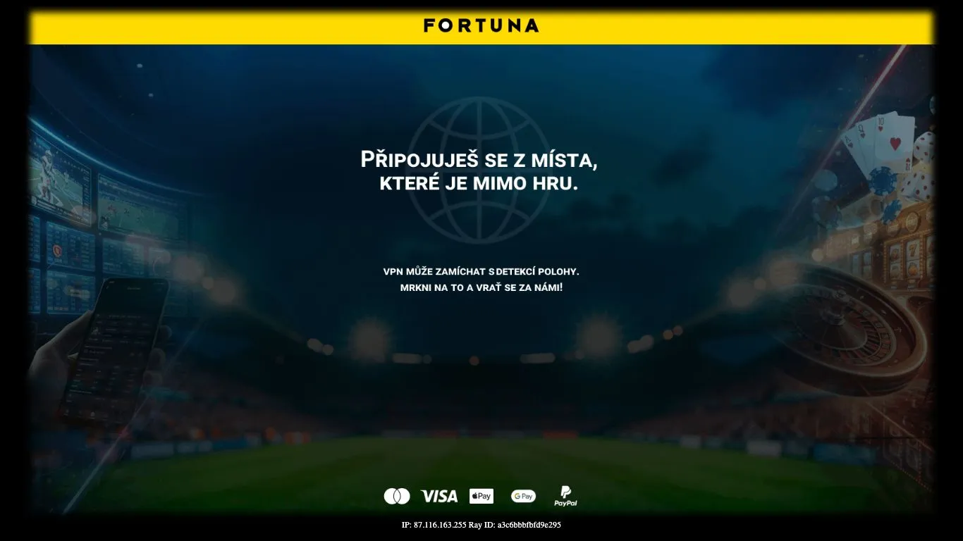 Screenshot der Website von iFortuna