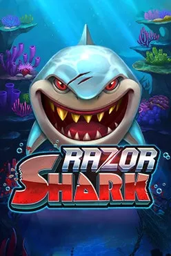 Razor Shark Game-Art: der weiße Hai vor dem Riff