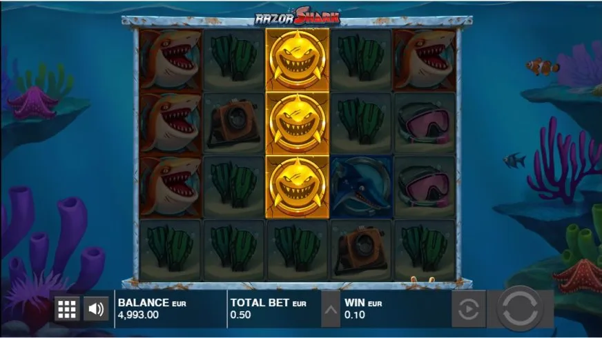 Golden Shark Moment im Razor Shark Praxistest