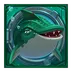 Grüner Hai Symbol